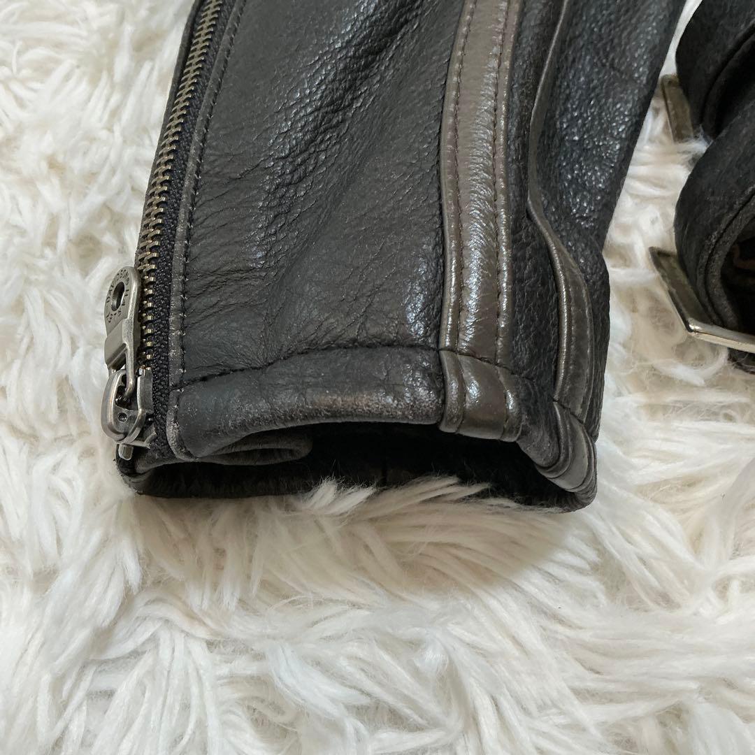 ハーレーダビットソン シングルライダース リアルレザージャケット ブラック L