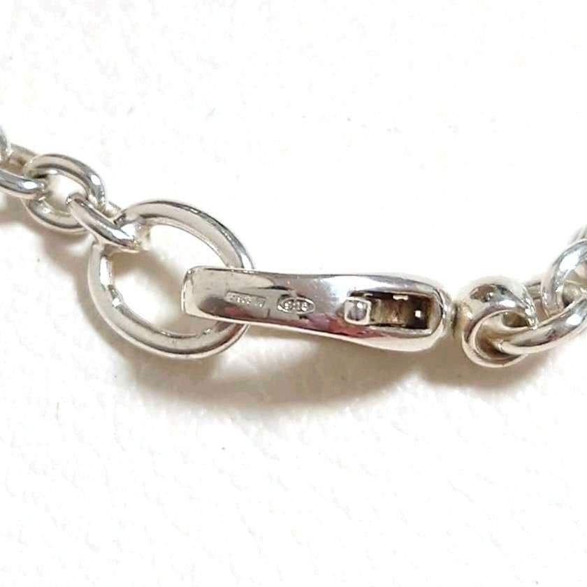 【美品】正規品　グッチ　インターロッキング　シルバーチェーンネックレス　メンズ