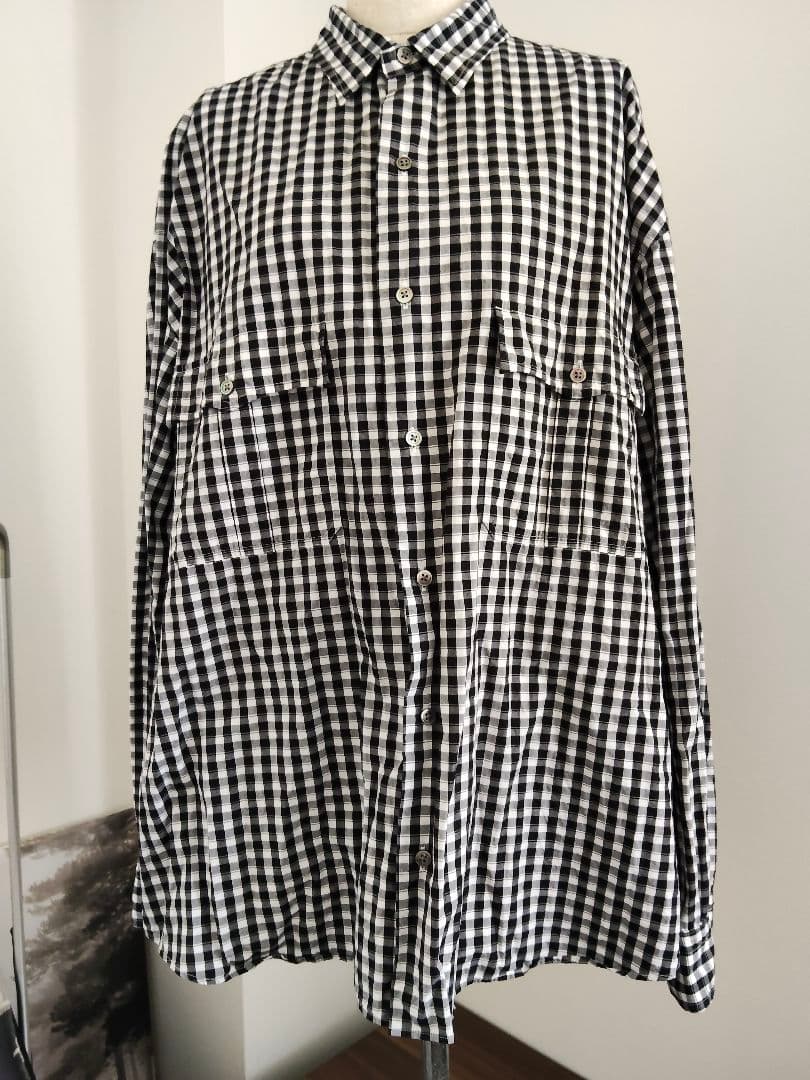 Porter Classic ロールアップシャツ ギンガム ポータークラシック