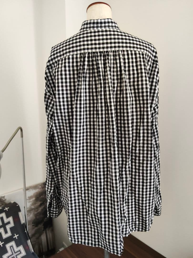 Porter Classic ロールアップシャツ ギンガム ポータークラシック