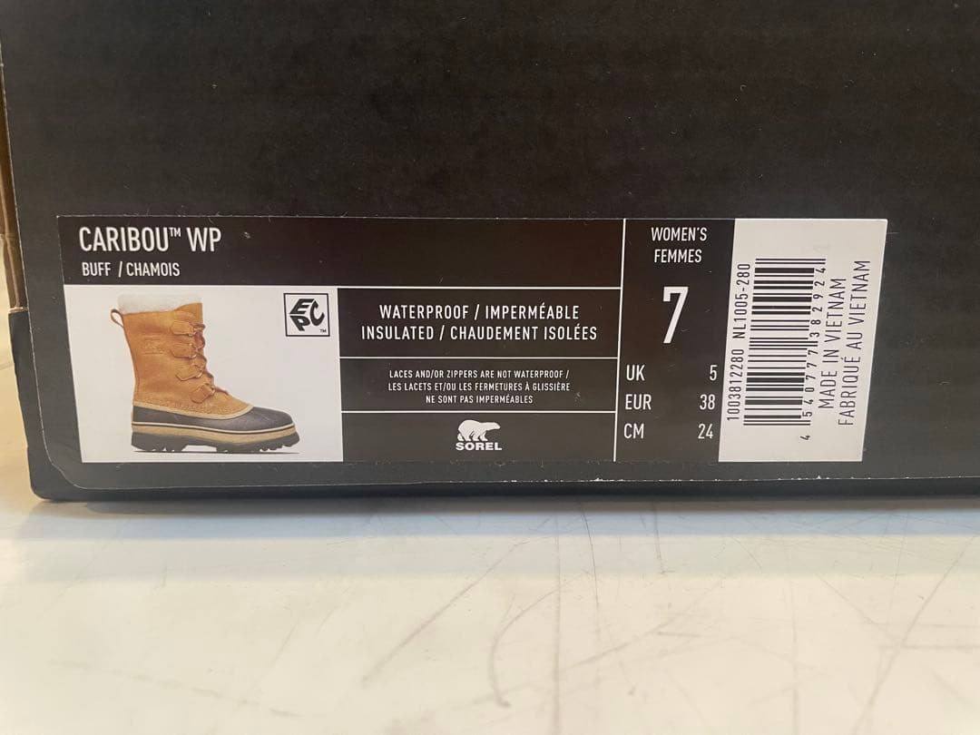 【新品】ソレル カリブー レディース バフ スノーブーツ 24.0cm（7）