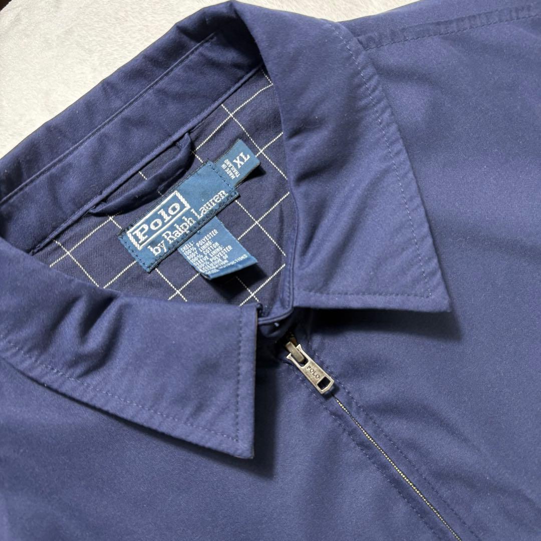 【美品・XL・ピーチスキン】 ポロラルフローレン　スウィングトップ　 ポニー刺繍