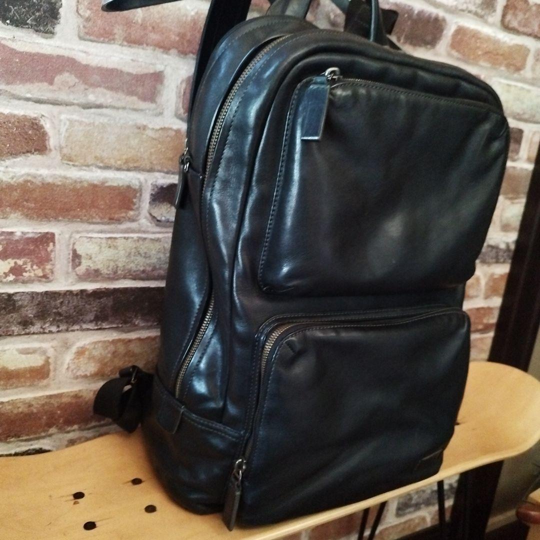 美品　TUMI ブラック ビジネスバッグ　レザー　ハリソン