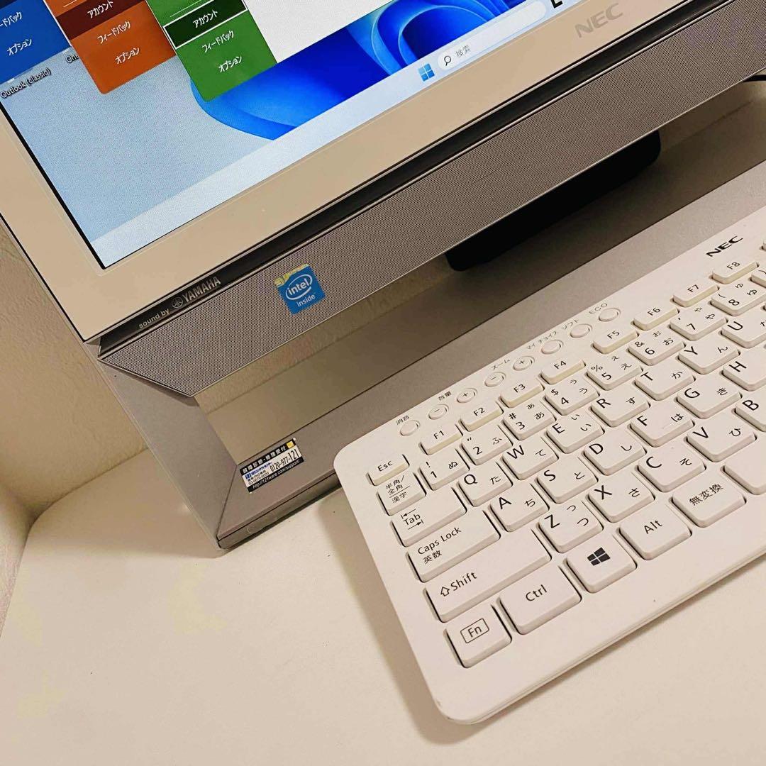 Y746 NECデスクトップSSD高速Windows11オフィス2024付き