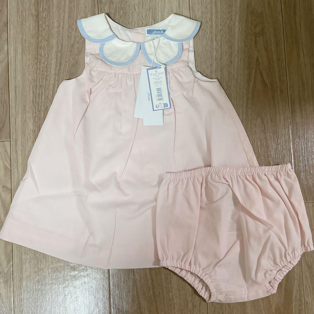 Jacadi 襟付きワンピースセット 12m/74cm 新品