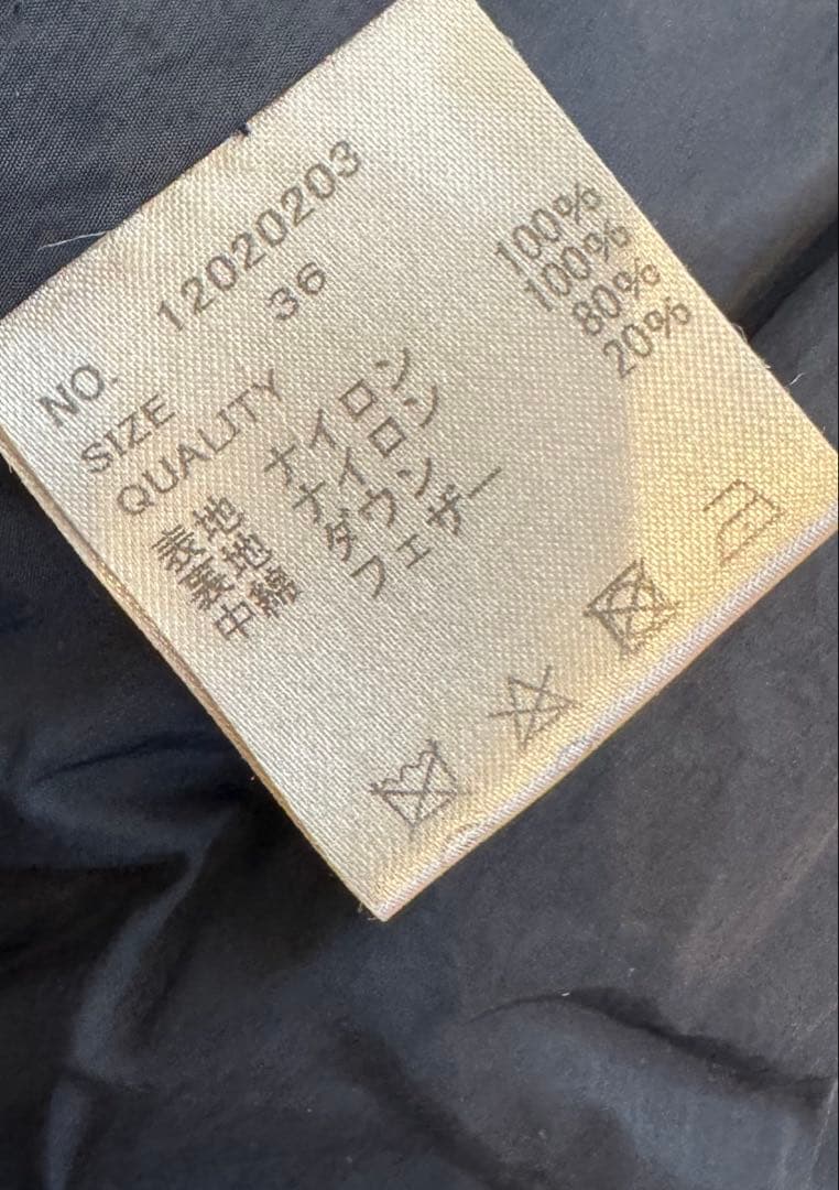 TODAYFUL スタンドカラーダウンジャケット　ブラック　36