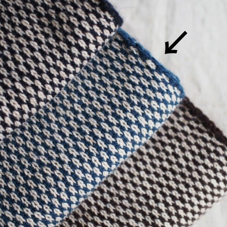 YOURWEAR ユアウェア ウール ジャカード ストール ターコイズブルー