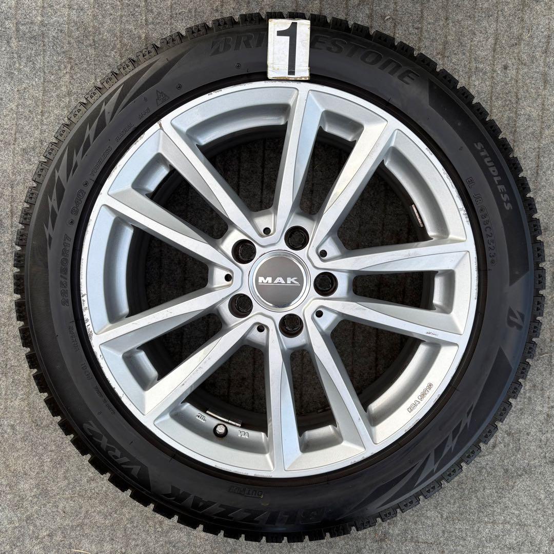 ◆MAKアルミホイール 17インチ★225/50R17★23年スタッドレスタイヤ