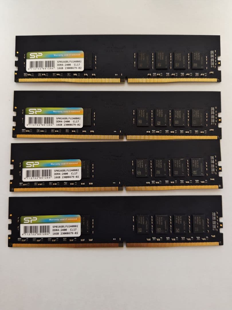 SP 16GB DDR4 2400MHz メモリ 4枚セット