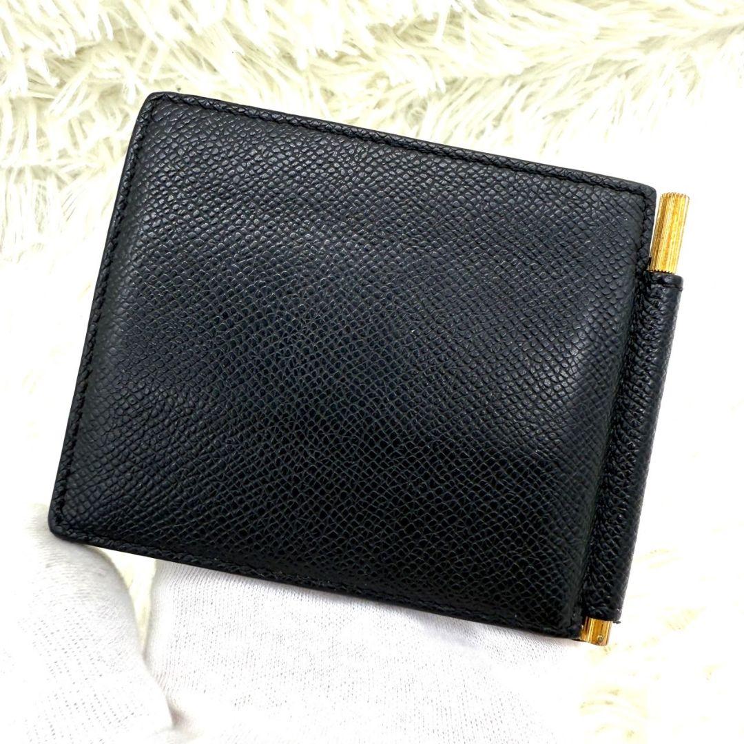【美品】TOMFORD トムフォード カーフスキン 2つ折り マネークリップ