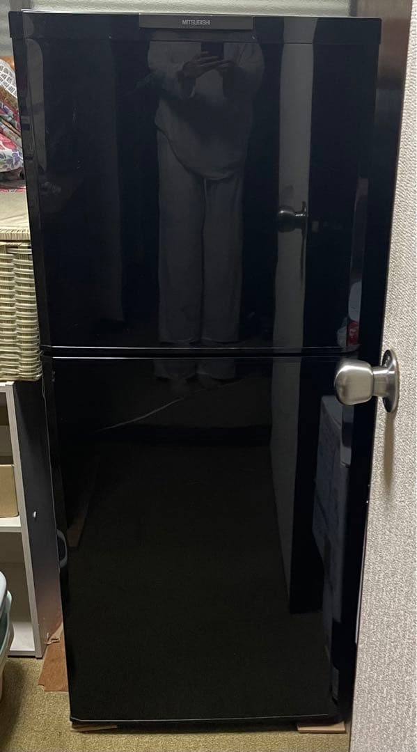 冷蔵庫 MR-14P-B 三菱ノンフロン冷凍冷蔵庫　冷凍冷蔵庫　一人暮らし