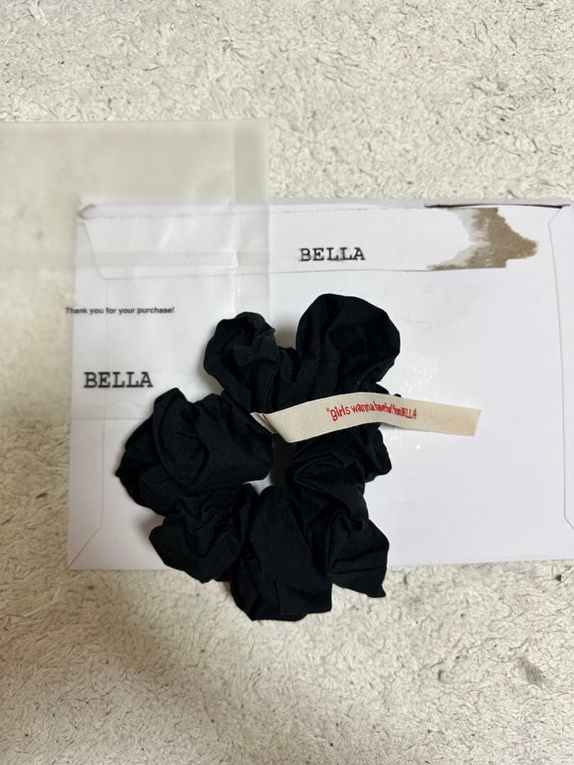 BELLA ミミ オフラインラブ ブラック シュシュ