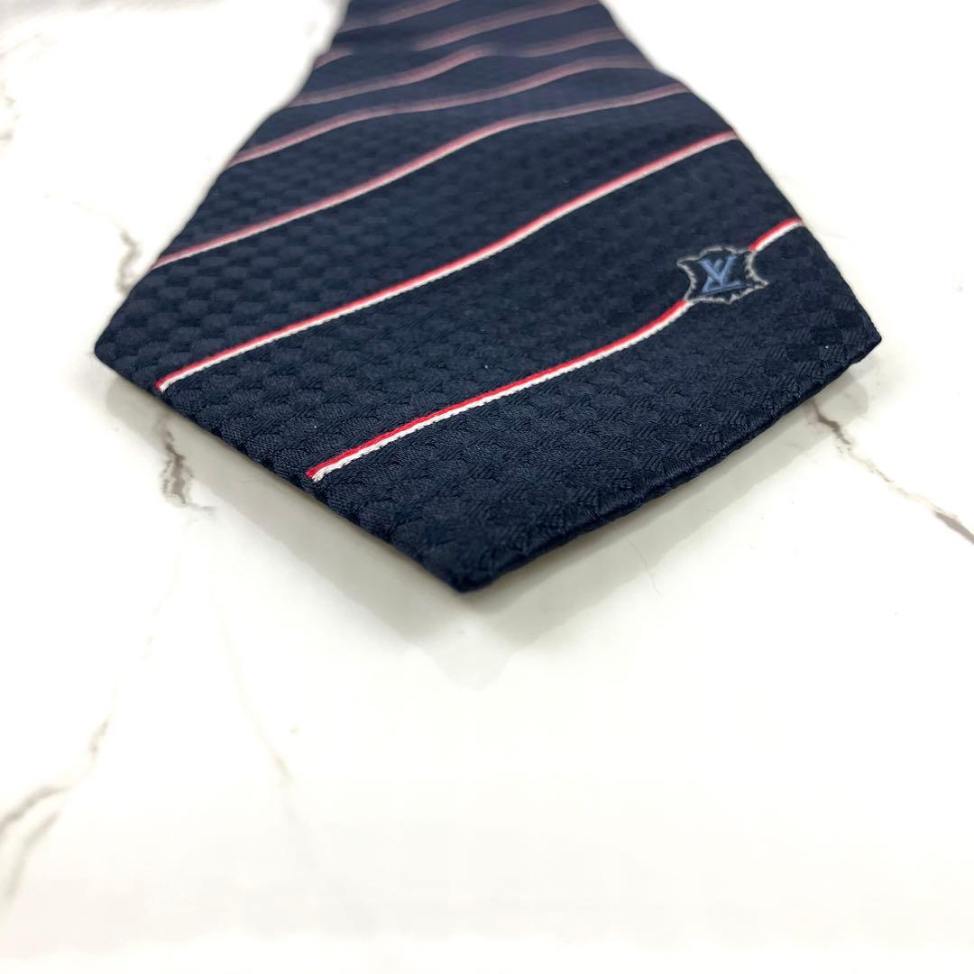 hide　未使用級　現行モデル　ルイヴィトン　ネクタイ　エク　ダミエ　スト