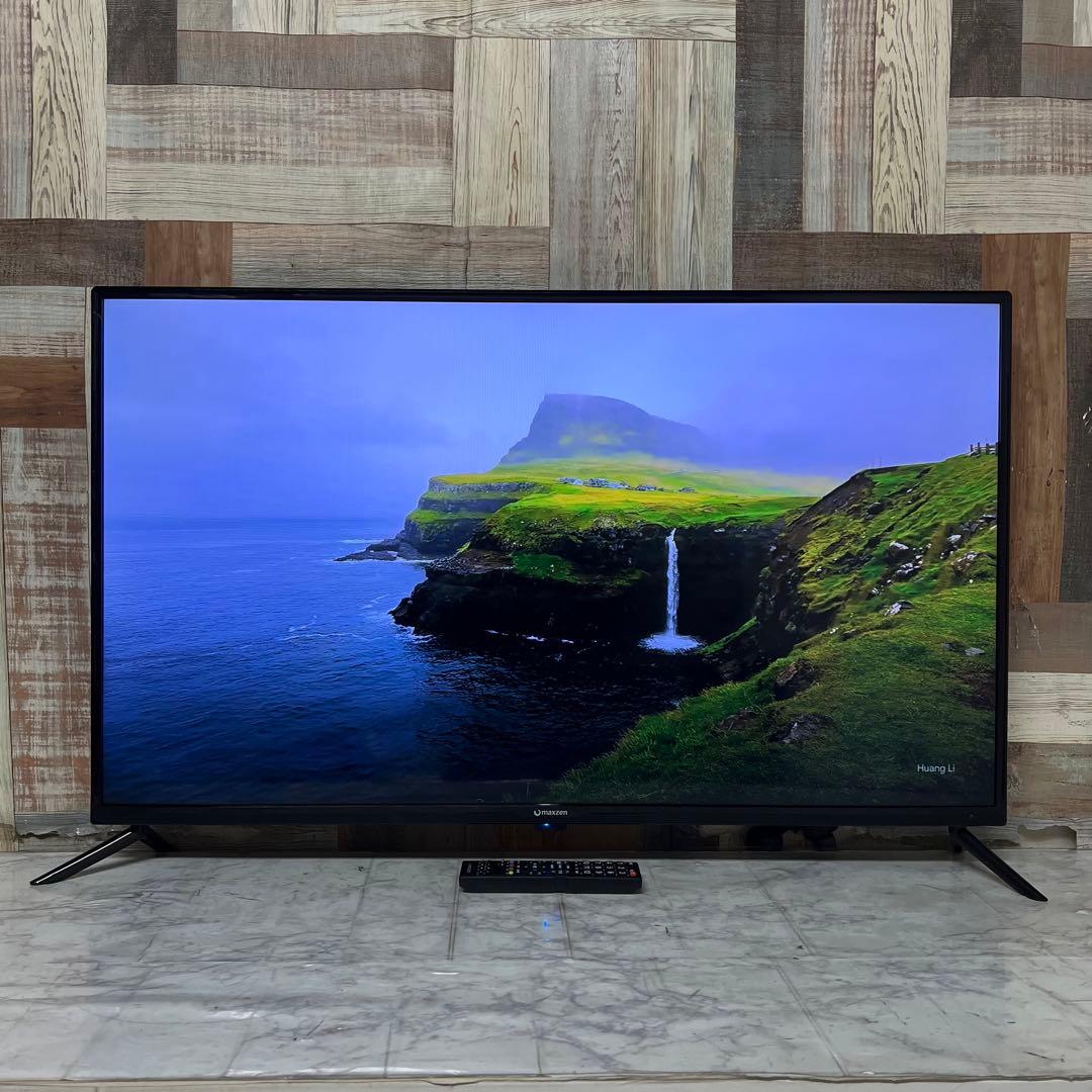 即日受渡❣️全国送料込4年前購入マクスゼン43型液晶TVゲームモード搭載。