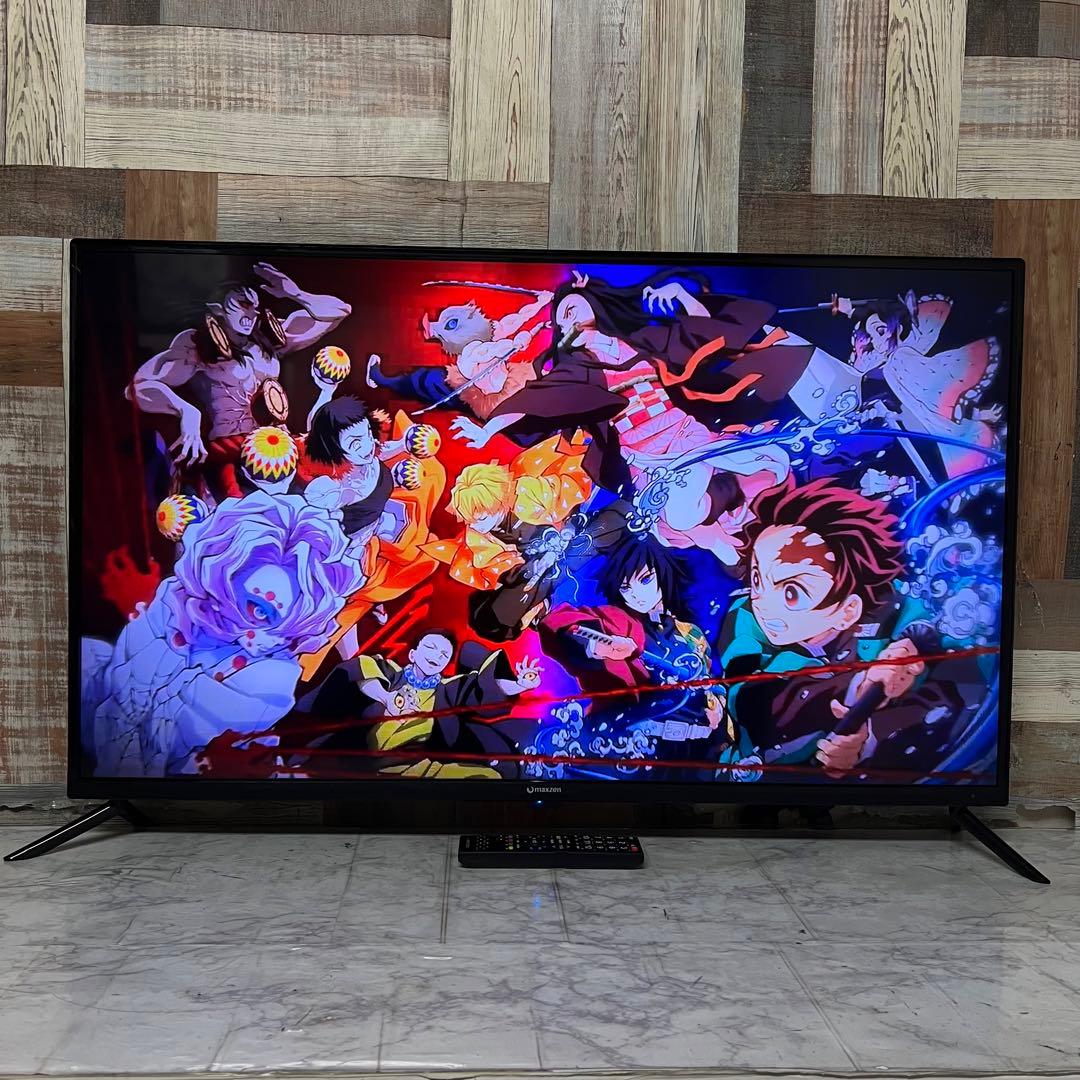 即日受渡❣️全国送料込4年前購入マクスゼン43型液晶TVゲームモード搭載。