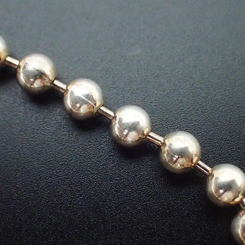 ★718 MOLLIVE モリーヴ ボールチェーンブレスレット XL シルバー②