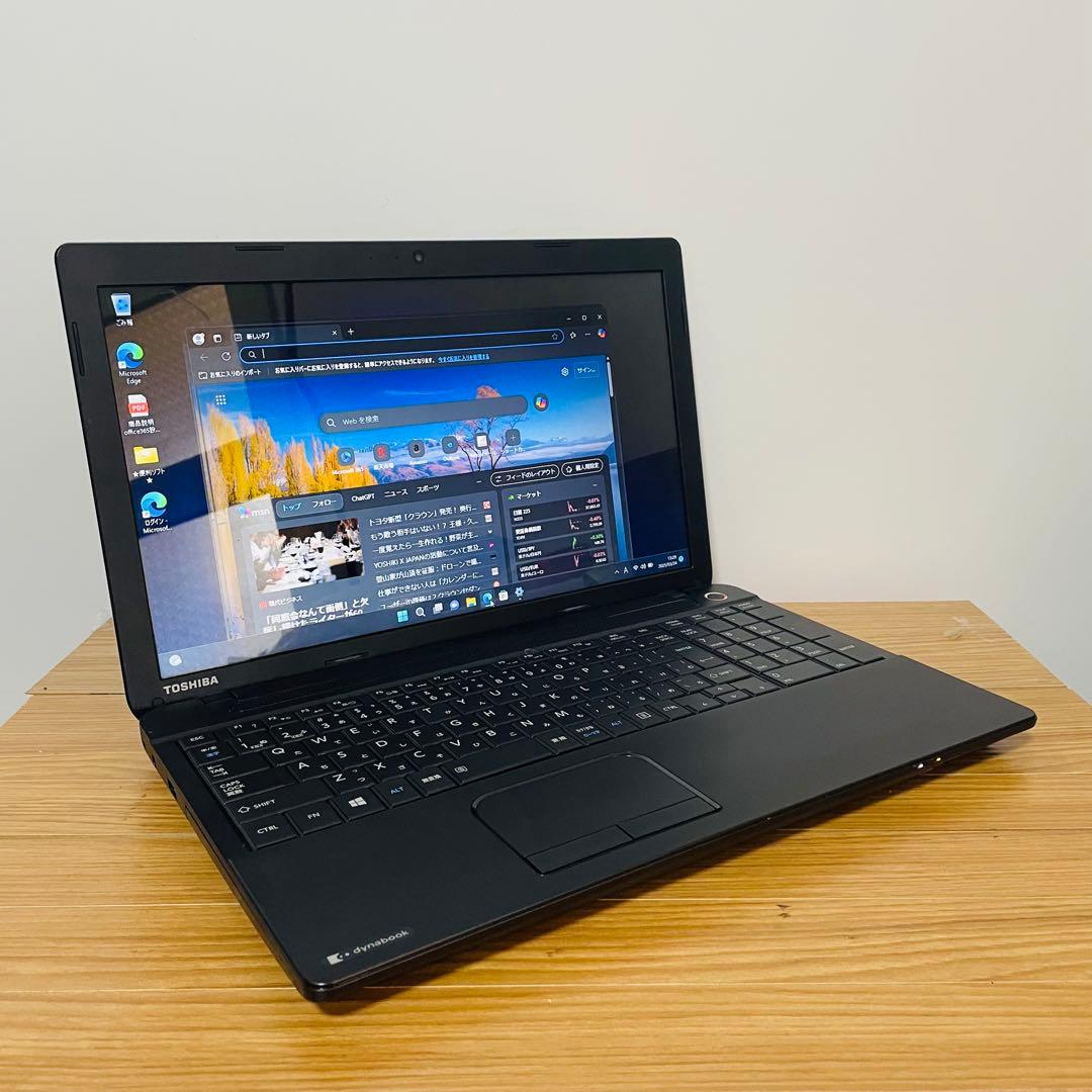 サクサクSSD東芝ノートパソコン　Windows11オフィスDVD