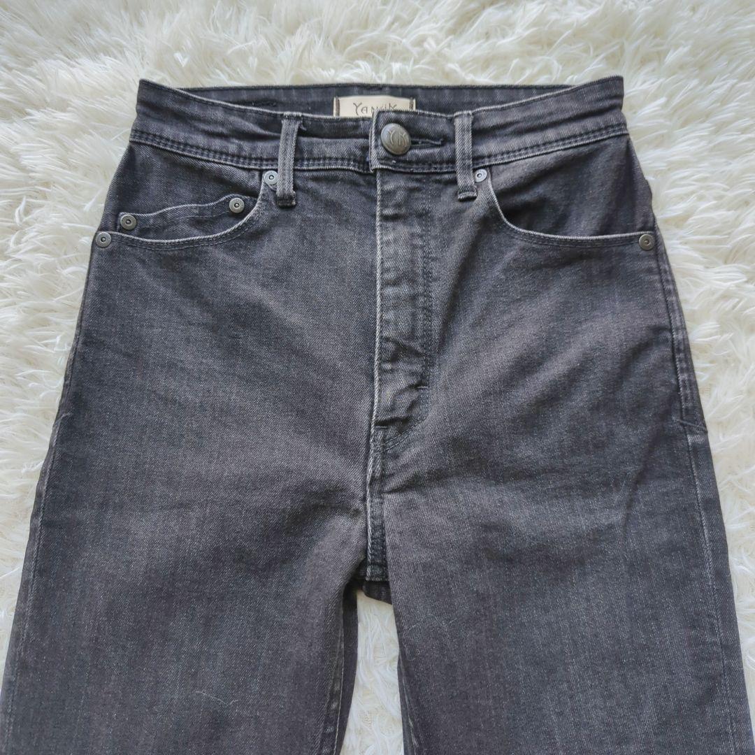 美品✨️ヤヌーク　ブーツカットデニム 新色ブラック　OBK23　定価2.8万
