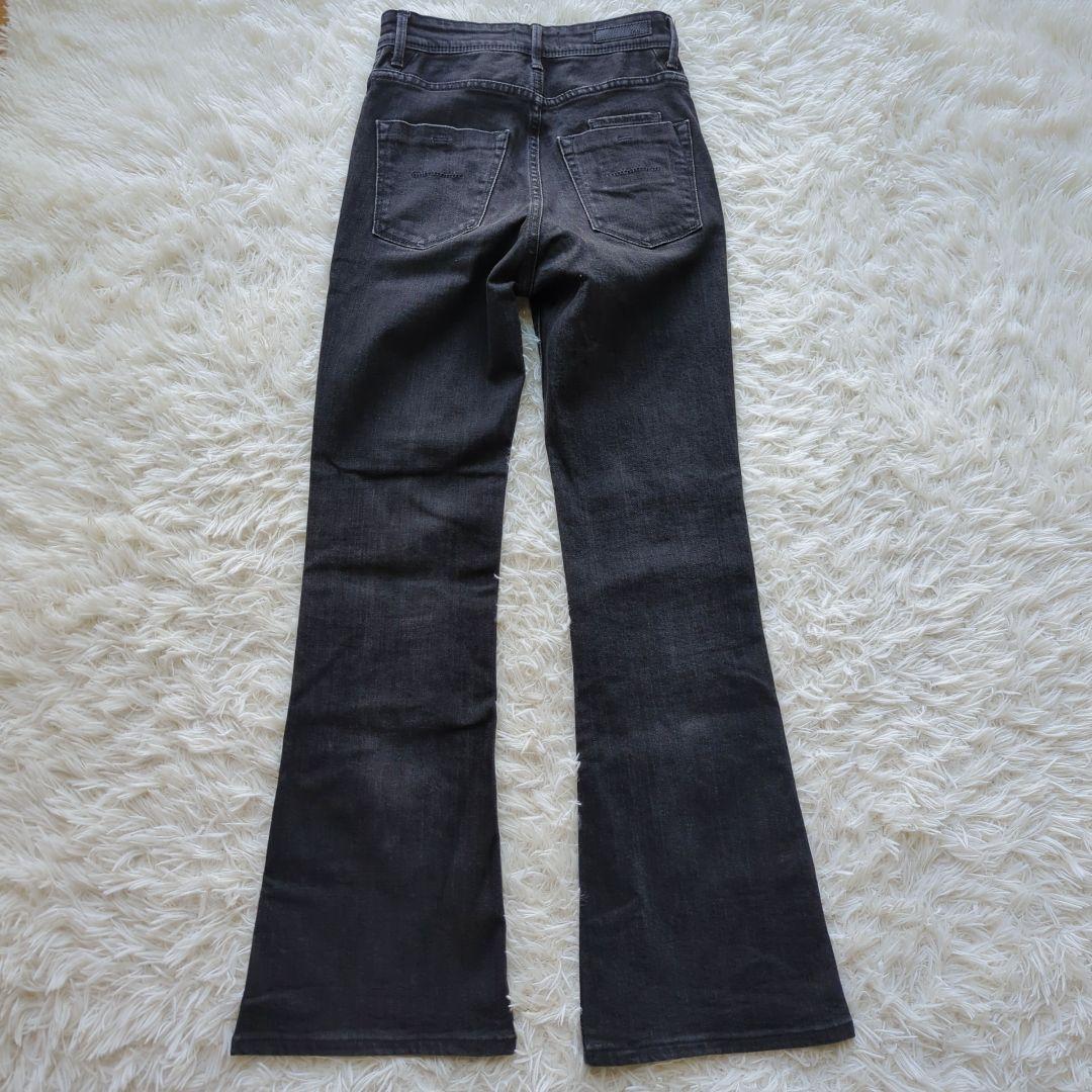 美品✨️ヤヌーク　ブーツカットデニム 新色ブラック　OBK23　定価2.8万