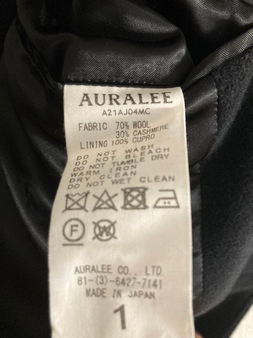 ジャケット・アウター AURALEE CASHMERE WOOL MOSSER OVER JACKET