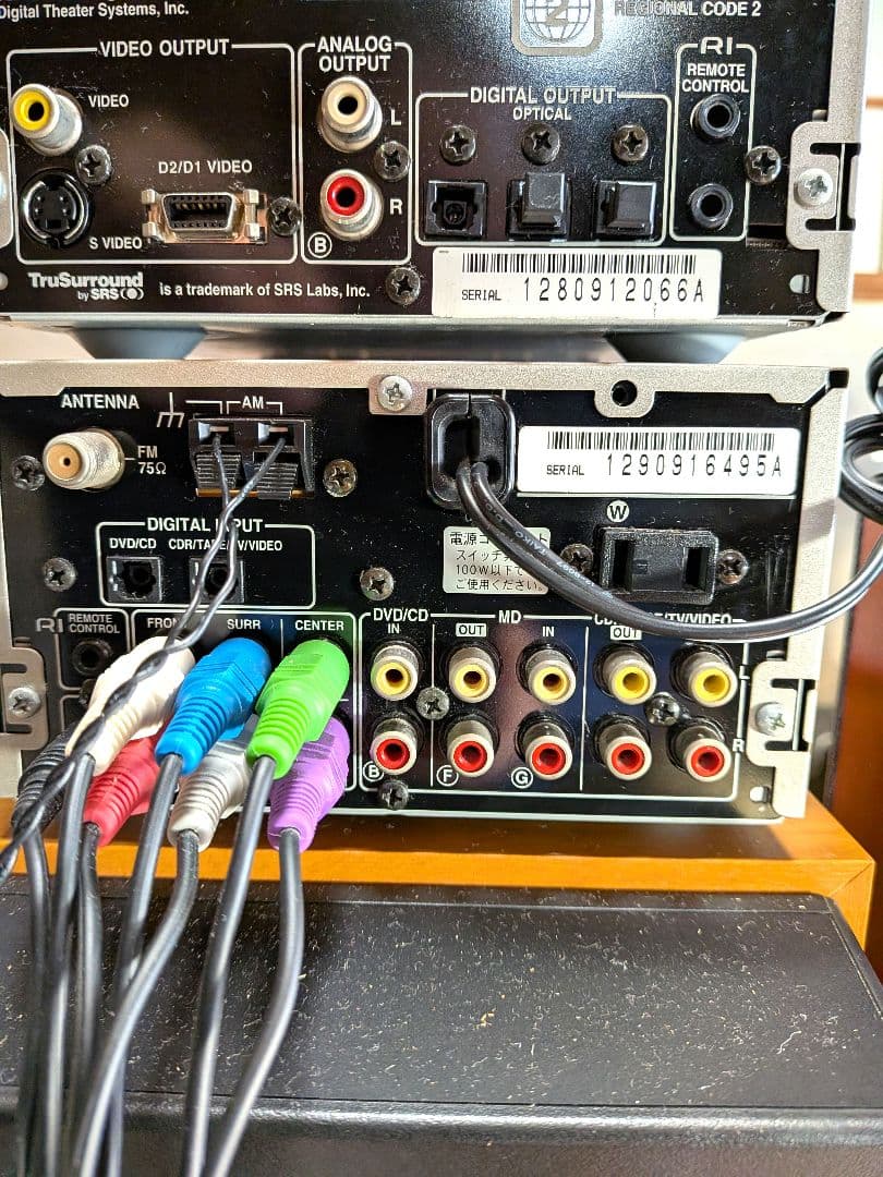 ONKYO 5.1CHホームシアターシステム　AVコントローラ、DVDプレーヤー