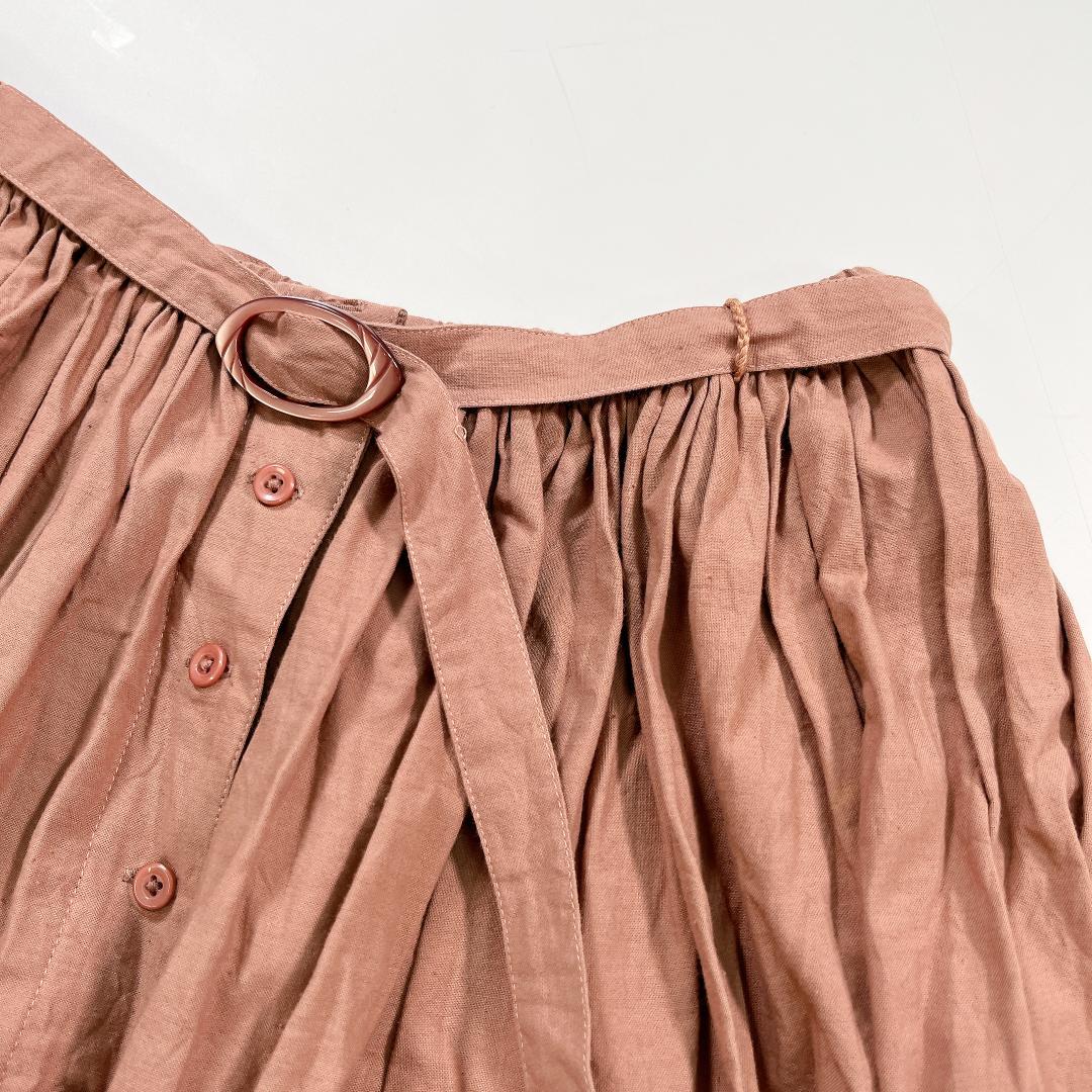 PINK HOUSE ピンクハウス 瓶ジャム フレア ロングスカート ピンク