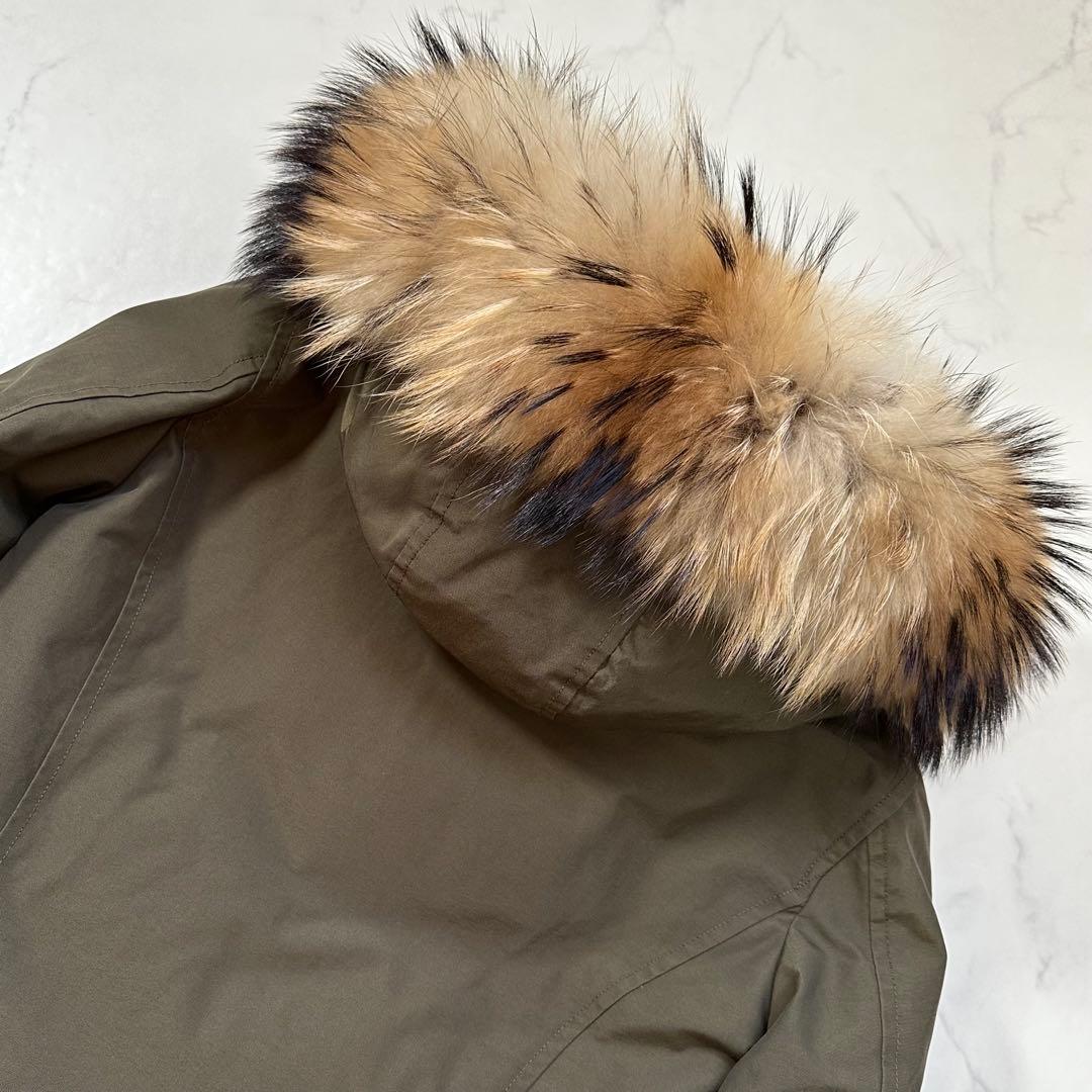 ウールリッチ アークティックパーカー RAMARフィンラクーン 近年 カーキXS