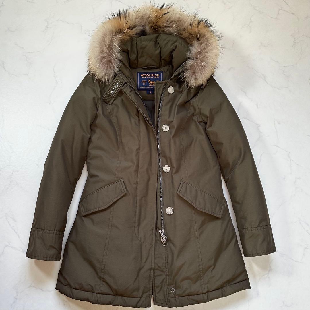 ウールリッチ アークティックパーカー RAMARフィンラクーン 近年 カーキXS