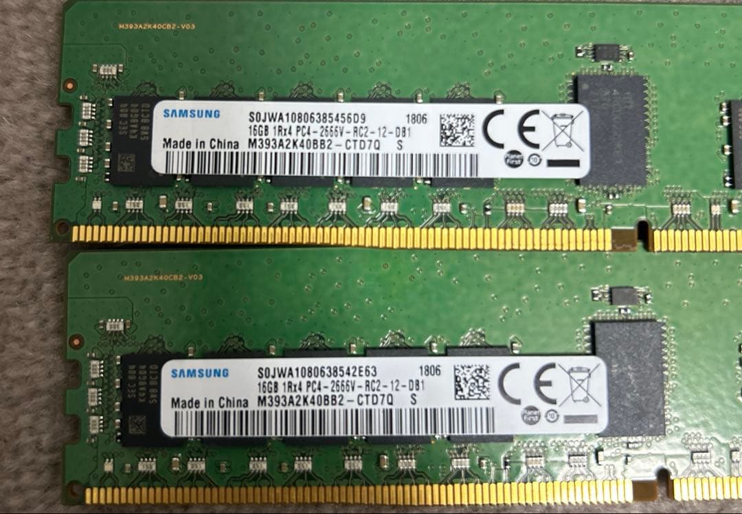 m*o様 DDR4 32GB メモリ 2枚セット