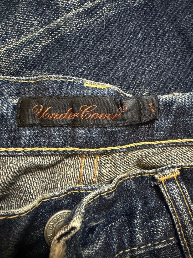 UnderCover 刺繍入りスキニーデニム