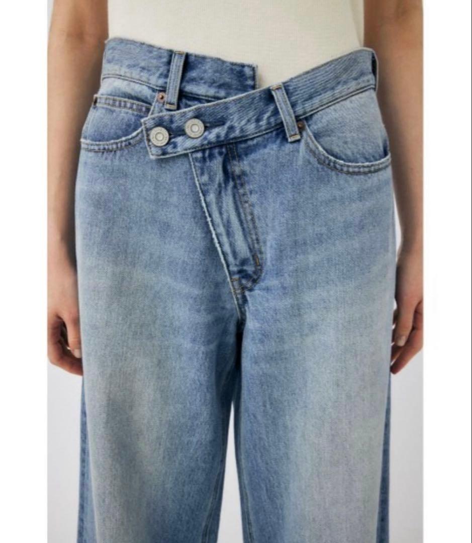 パンツ MOUSSY CROSS WAIST WIDE STRAIGHT 1