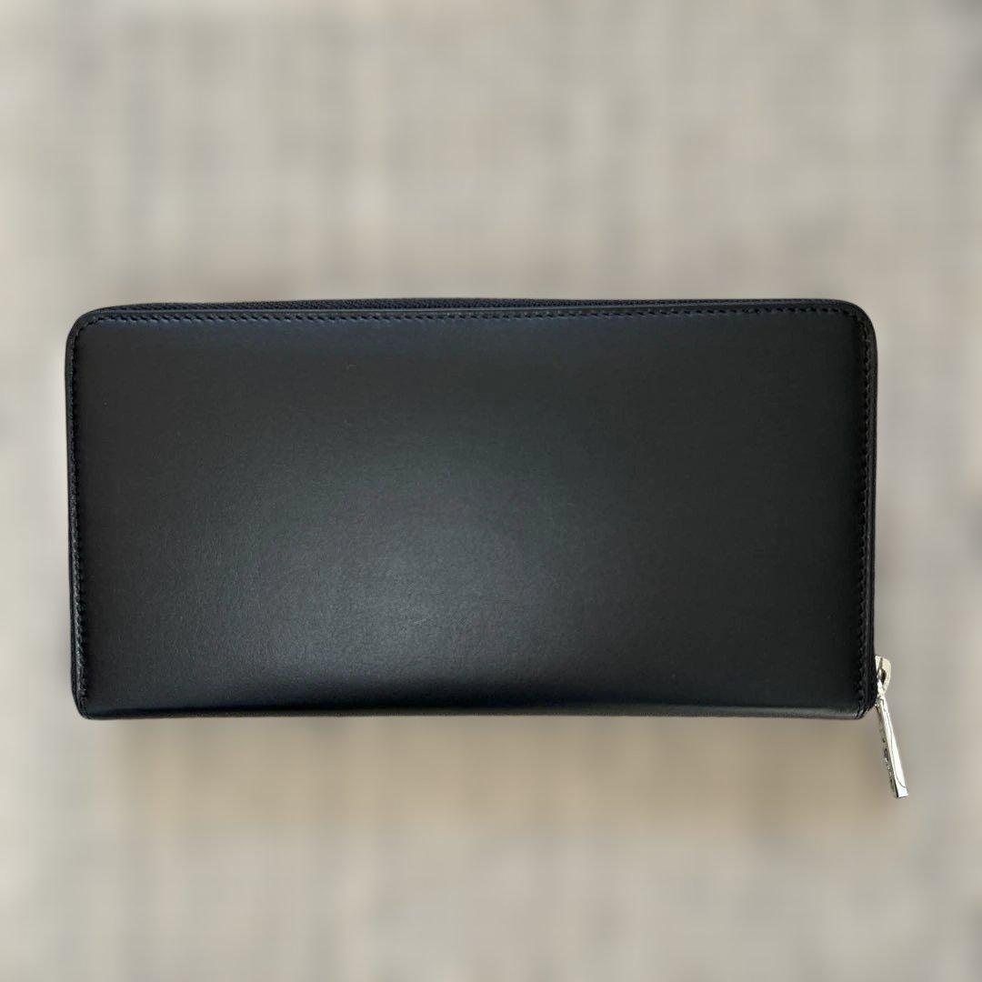 新品未使用ラルフローレン　ラウンドファスナー長財布　ブラックカーフレザー