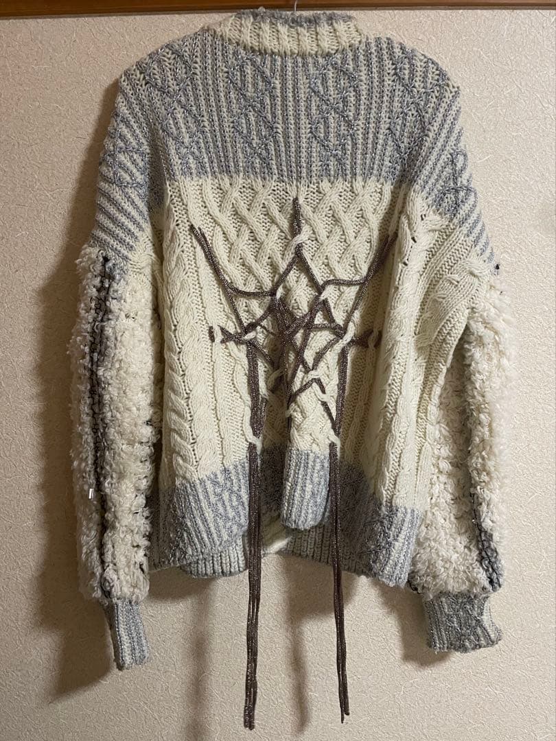 rurumu:♡ Boa sleeve knit cardigan 2021aw