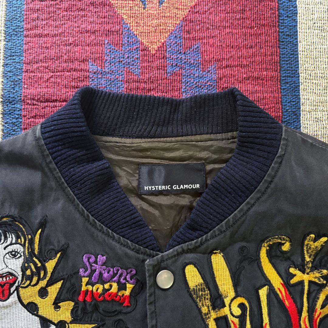 激レア80's HYSTERIC GLAMOURアーカイブ刺繍スナップジャケット
