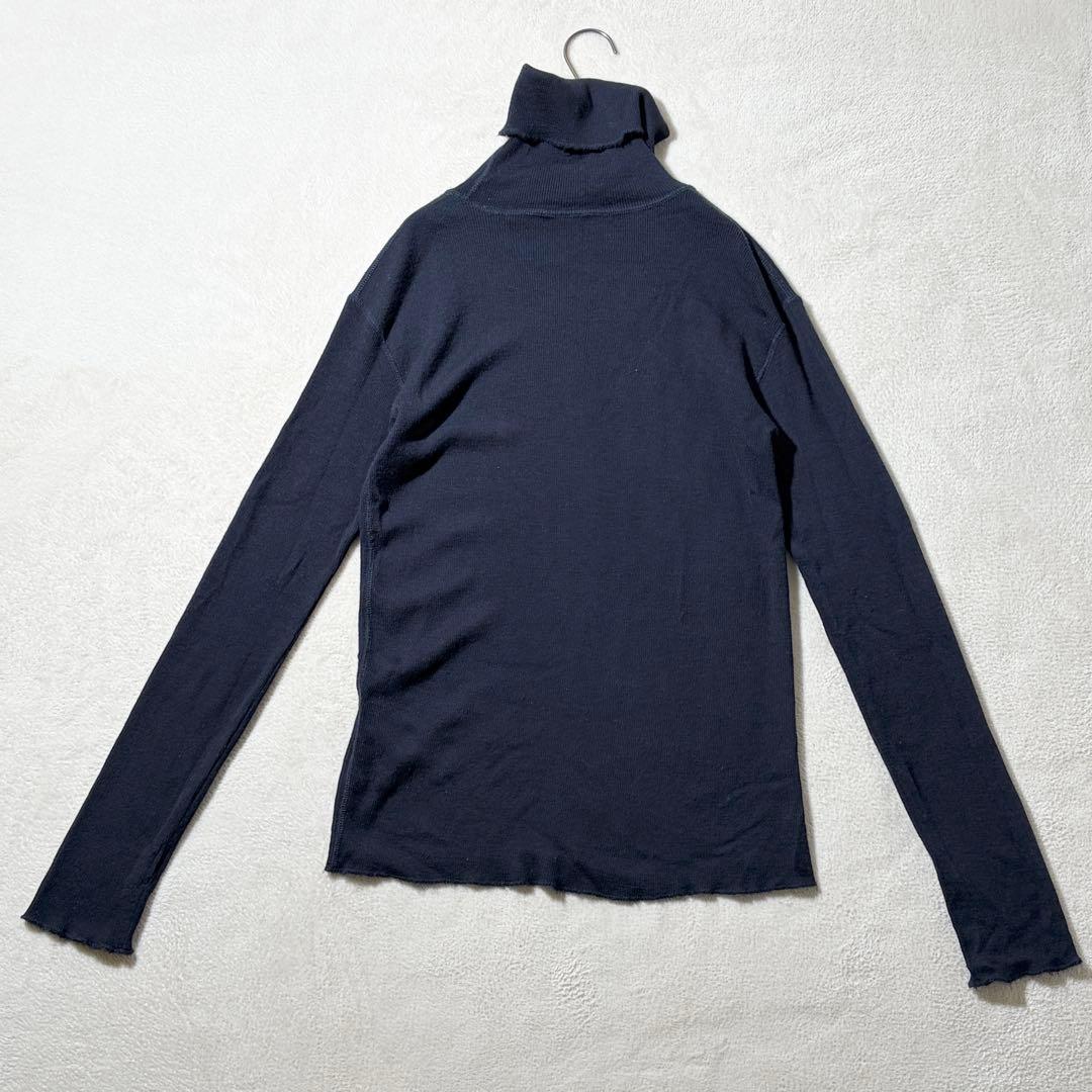 ドゥーズィエムクラス　jersey タートルネック　ニット　セーター　ウール　紺