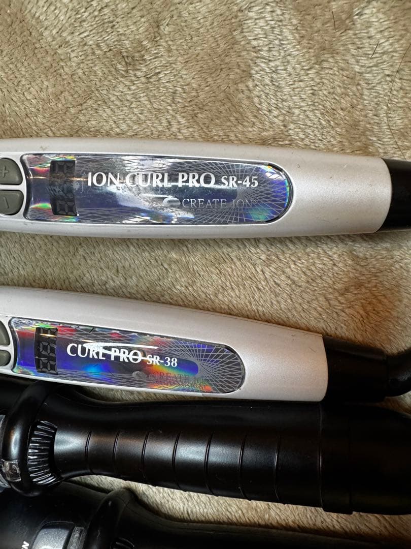 カールアイロン 45、38、32、25、ストレートアイロン セット