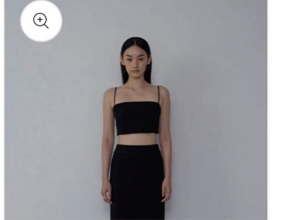 huitrox strappy bandeau tops 2色セット