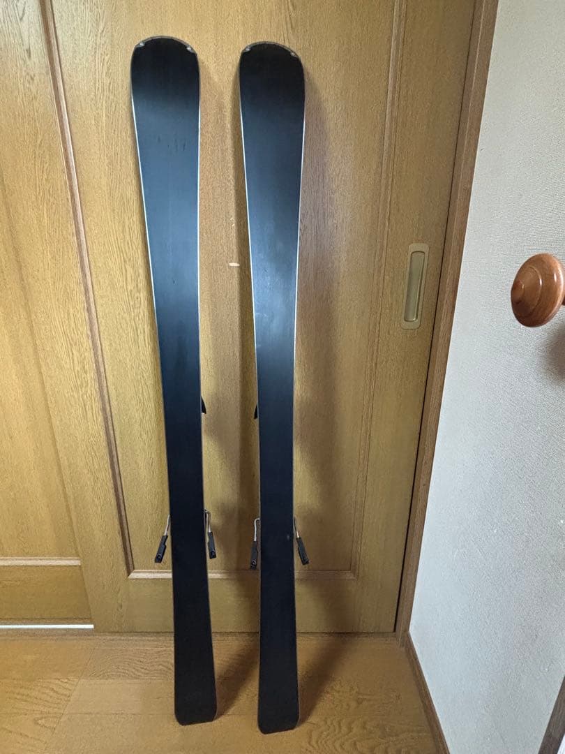 Salomon Rally スキー 白/紫 バインディング付き