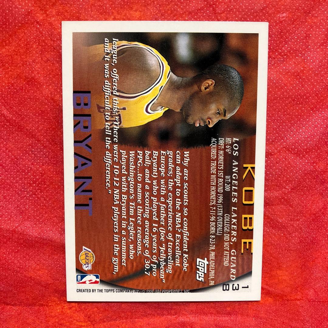 あ*し様 TOPPS ロサンゼルスレイカーズ　コービーブライアント　ルーキーカー