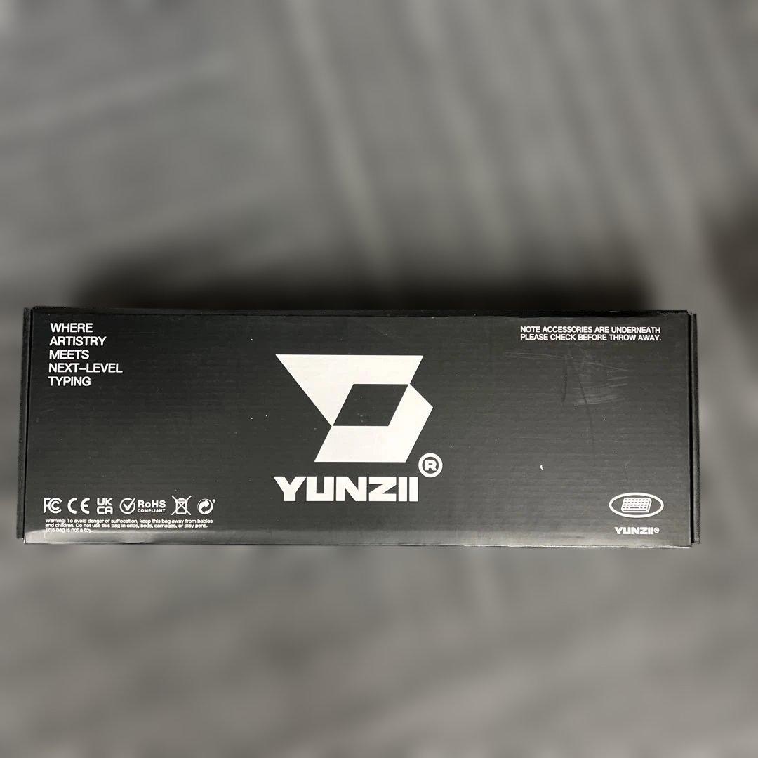 512441 YUNZII X71 メカニカルゲーミングキーボード　ライトブルー