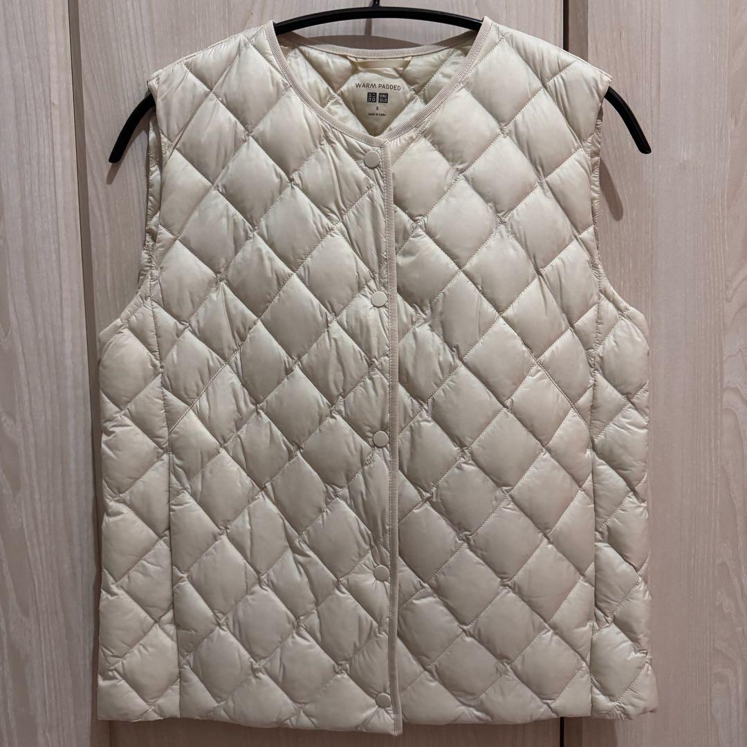 新品　UNIQLOユニクロ　パフテックキルティングベスト　ウォームパディッド　Ｓ