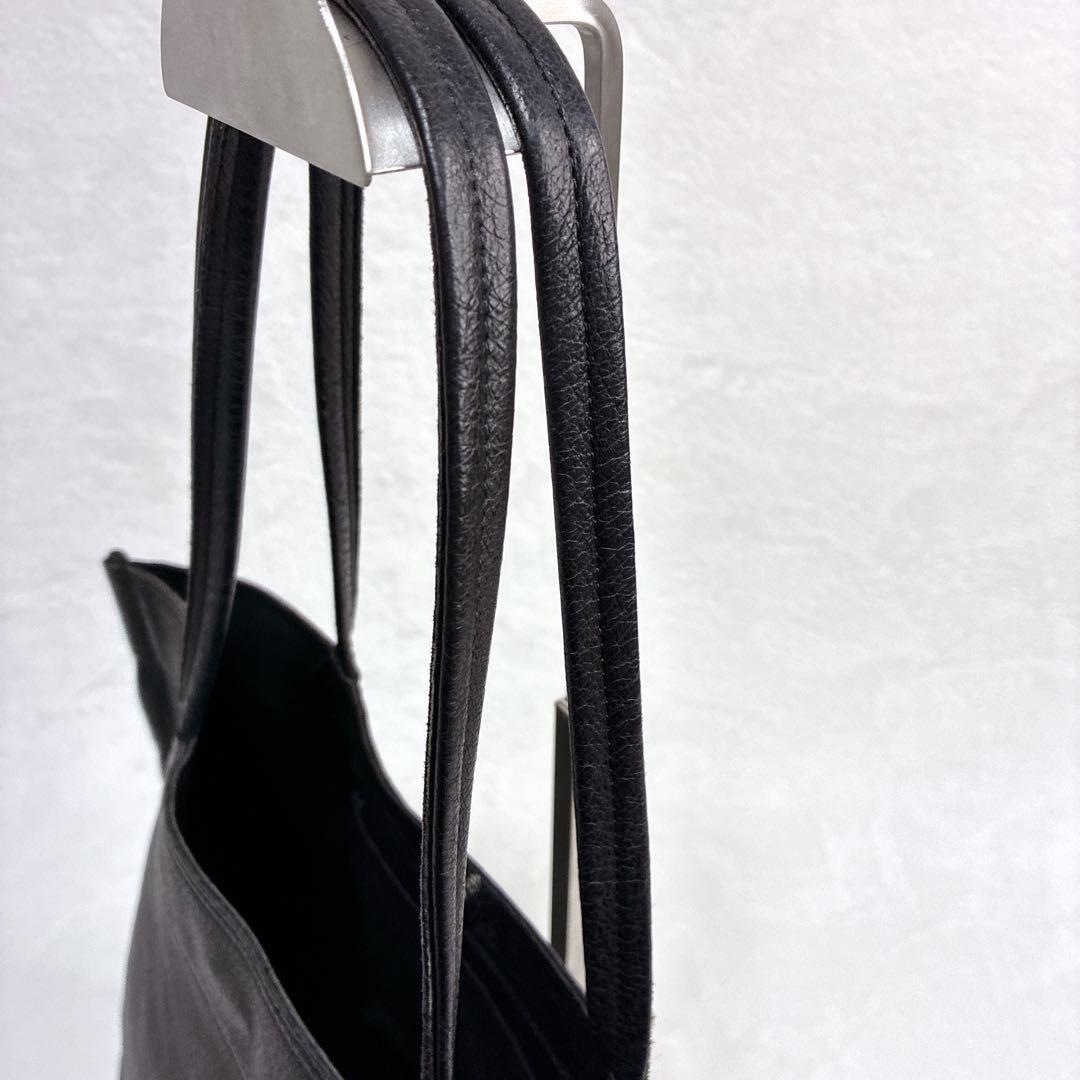 REN レン　FUKURO トートバッグ　豚革　ピッグレザー　ブラック