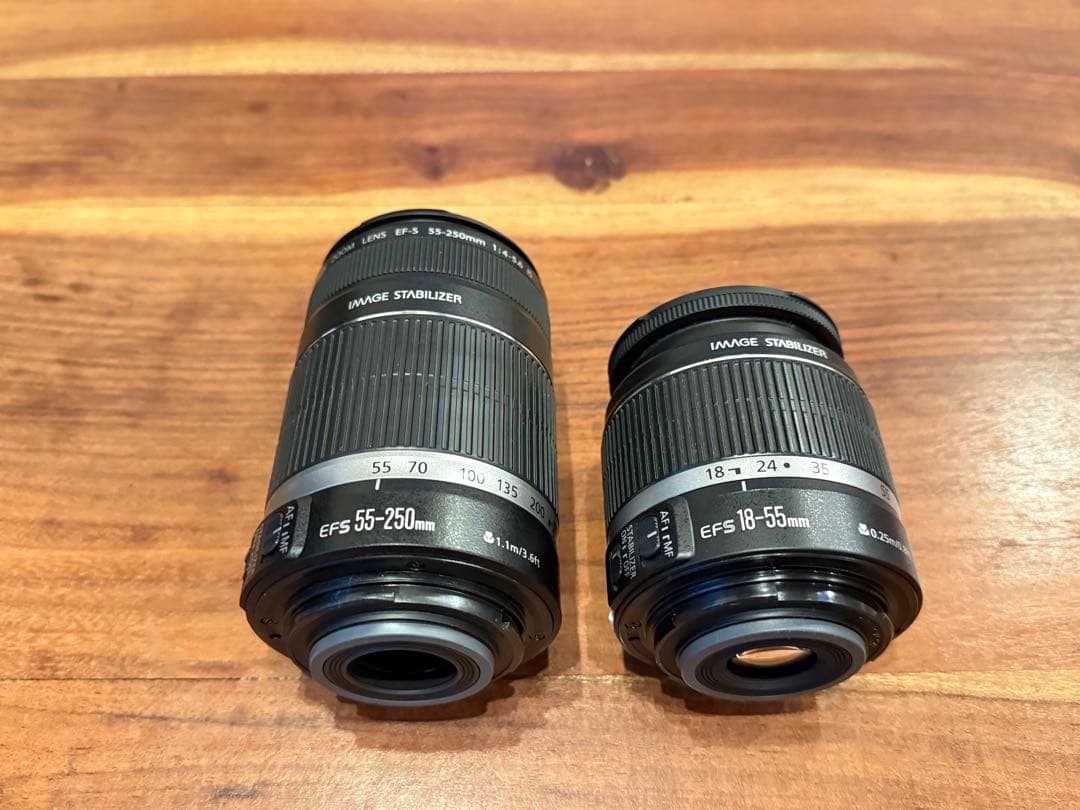 CANON EF-S 18-55mm 55-250mm ズームレンズ　セット