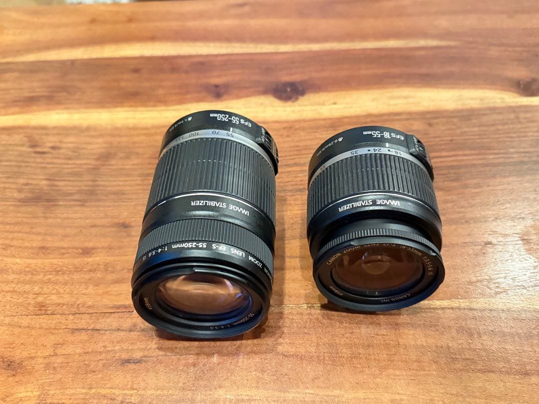 CANON EF-S 18-55mm 55-250mm ズームレンズ　セット