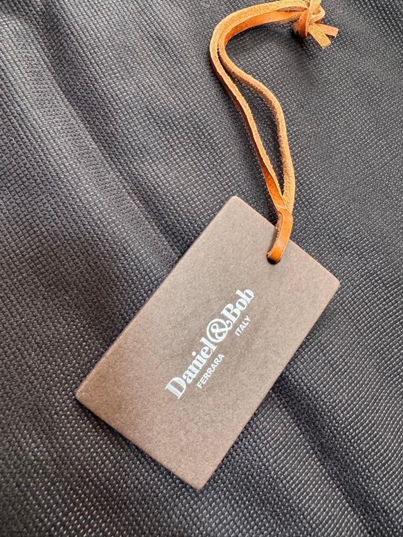 Daniel&Bob イタリア製 本革 レザートートバッグ 黒 肩掛け可