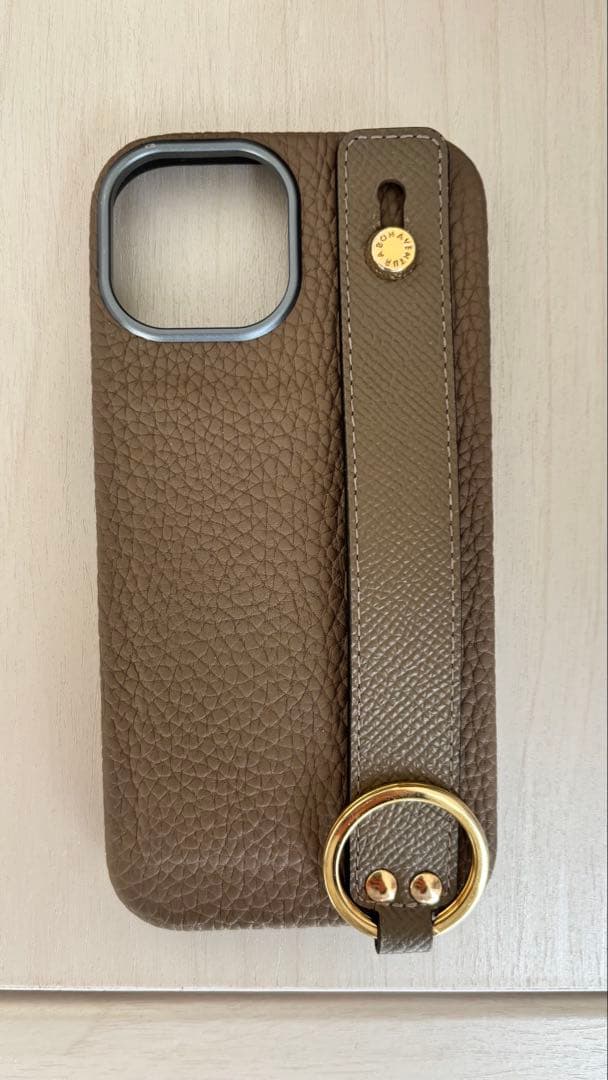 BONAVENTUR ボナベンチュラ カバーケース ゴールド iPhone15