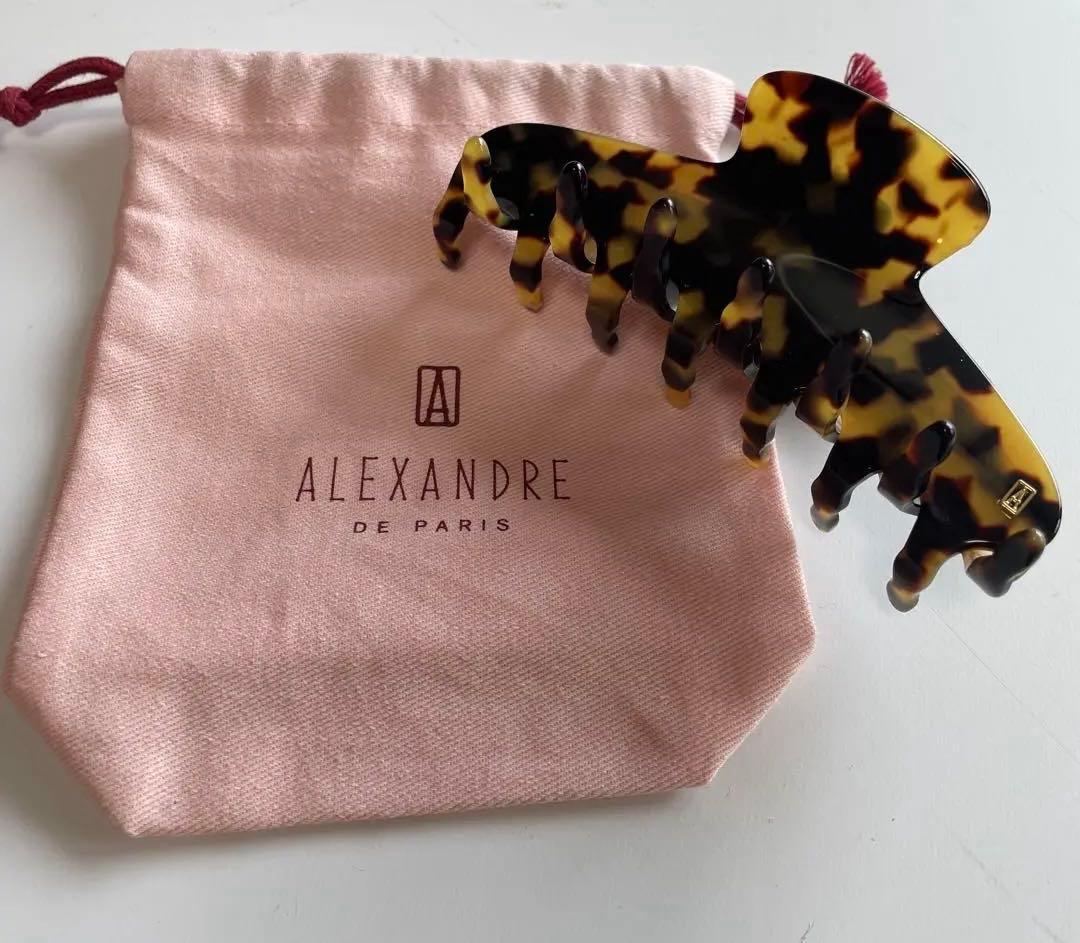 美品　L べっ甲 ALEXANDRE DE PARIS ヘアクリップ　アレク