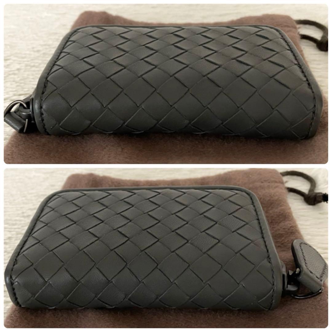 【美品】ボッテガヴェネタ インテレチャート カードケース レザー グレー 保存袋