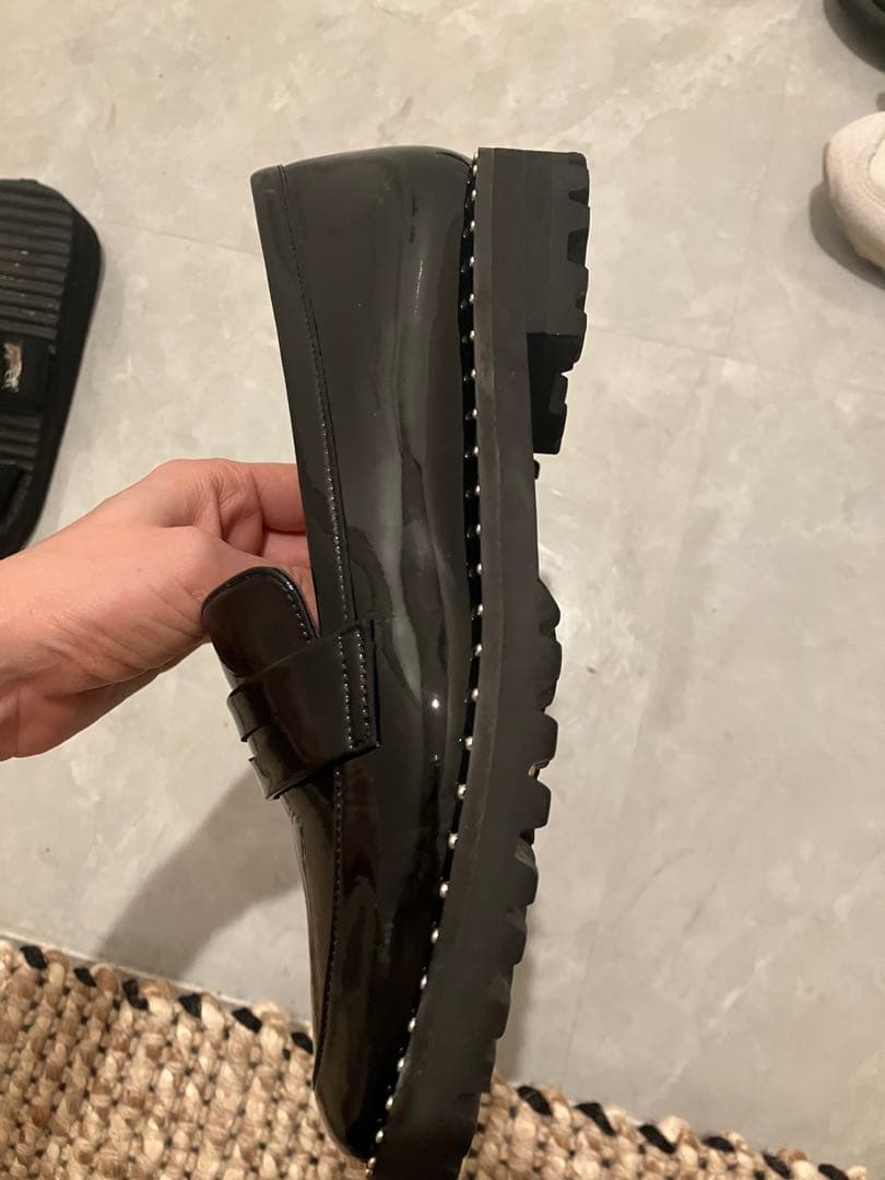 ２０２５年今期ダイアナ ブラックローファー レインシューズ 美品