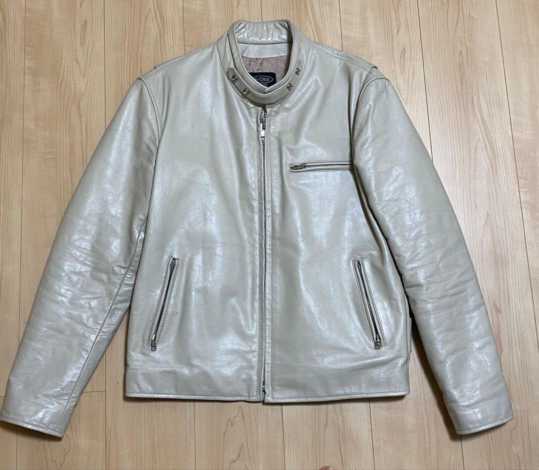 HORN WORKS シングルライダースジャケット LLサイズ